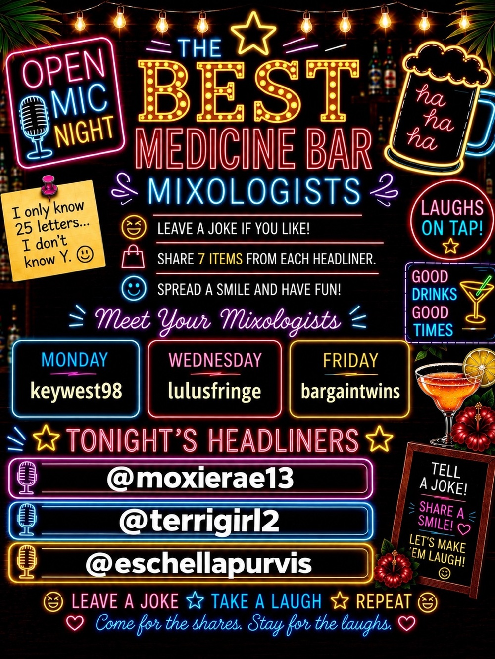 .🍷TY EVERY1
4 THE 😂 
C @BARGAINTWINS
4 TGIF🍔
& STAY TUNED 
4 MONDAY🍸
@KEYWEST98 - Picture 12 of 13